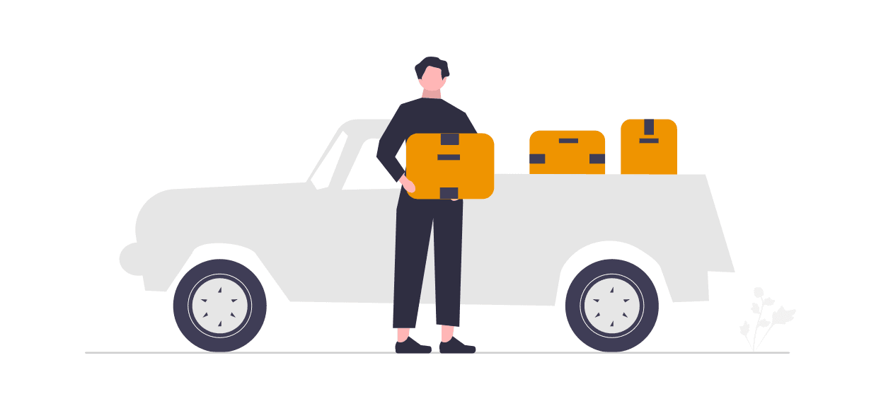 Movers carrying boxes